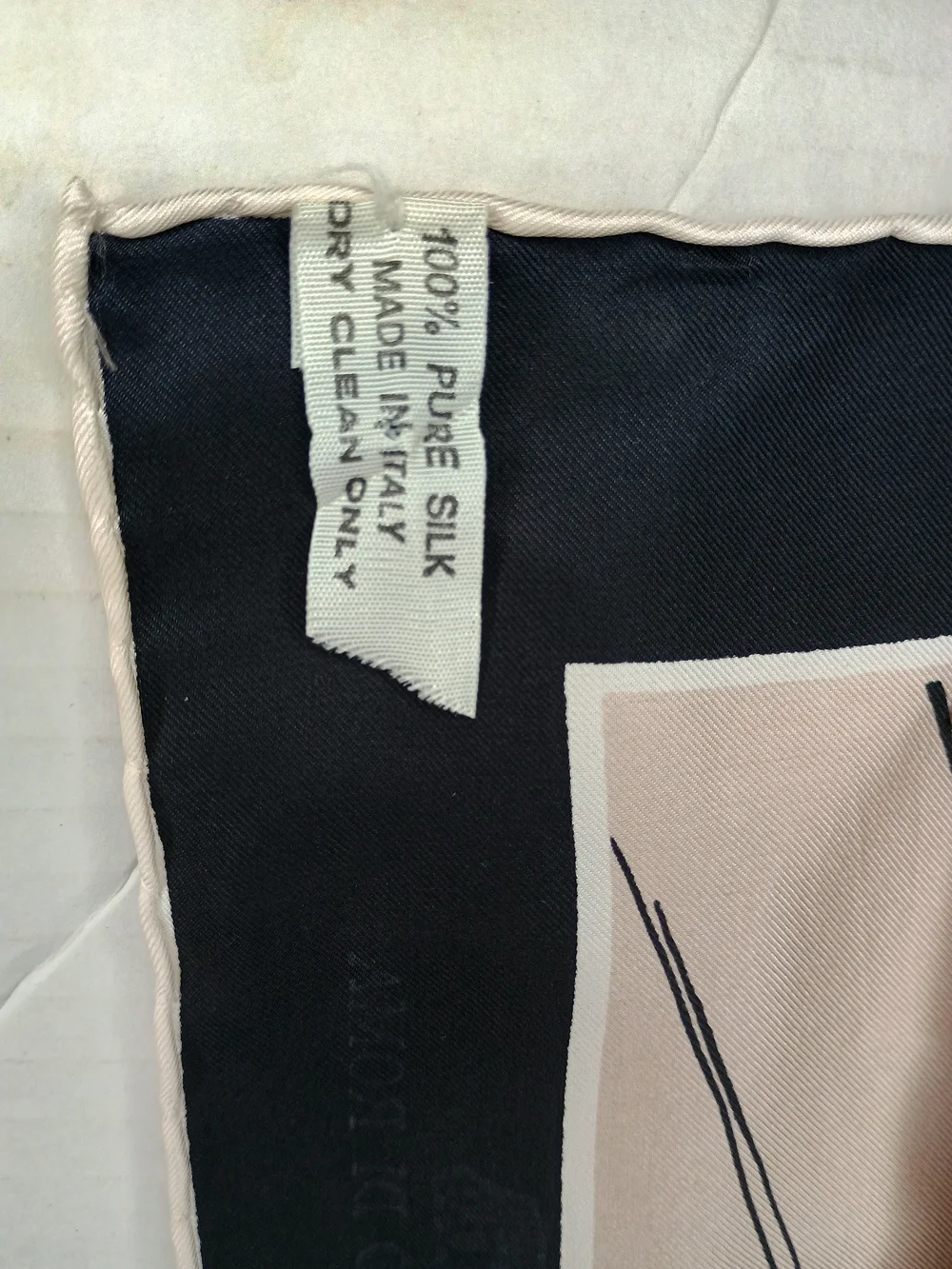 Romano Di Roma Italy Silk Pink & Blue Patterned Women's Scarf 30x30 New
